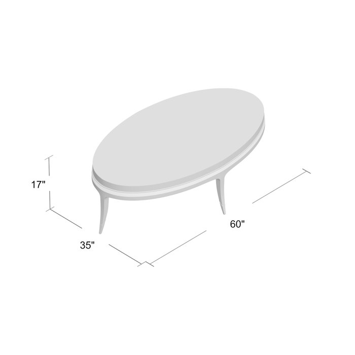 Caracole Classics Front And Center Oval Coffee Table & Reviews Wayfair
